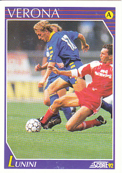 Claudio Lunini Verona Score 92 Seria A #270